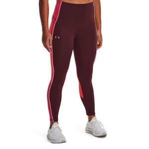 Under Armor Rush Red and Maroon Leggings Large